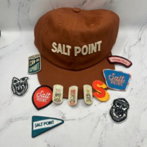 Salt Point Merch Bundle Brown Hat Pins Patches Cocktail Brand California - Picture 6 of 10